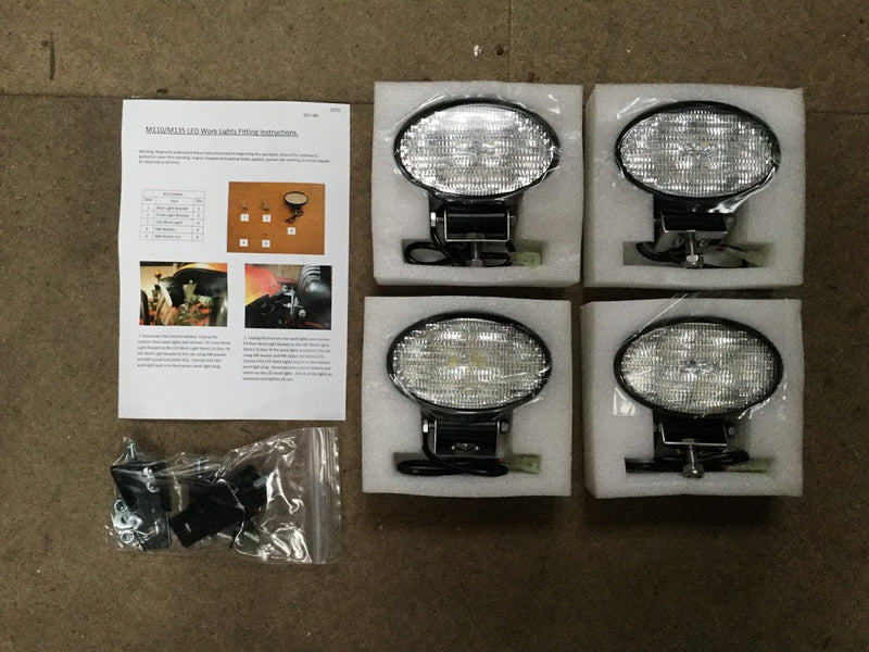 W24TS-00715 Kubota LED Worklamp  ( Upgrade Kit  2xft,  2XRR ) Work Light