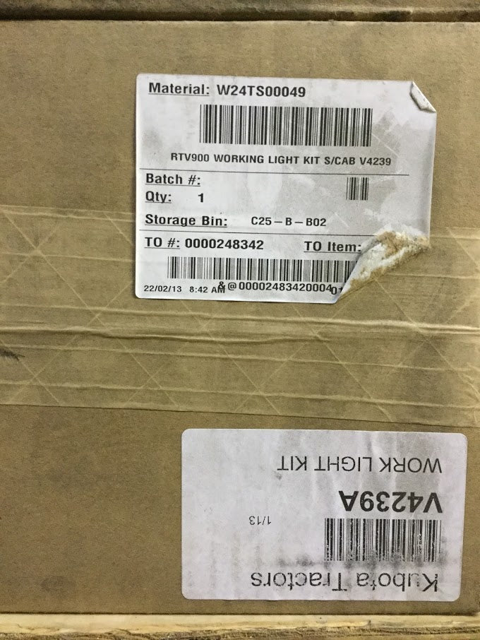W24TS-00049  Kubota RTV900 Working Light Kit S/Cab