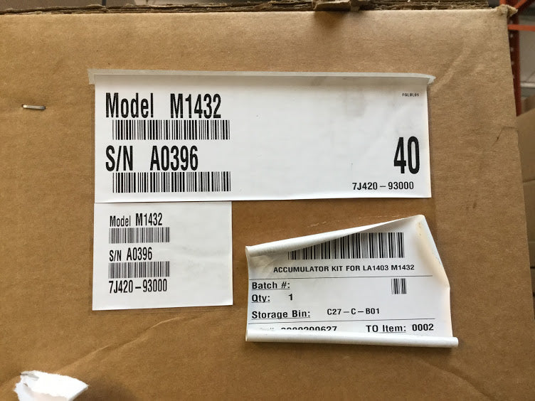 7J420-93000 Kubota LA1403 Loader Accumulator Kit