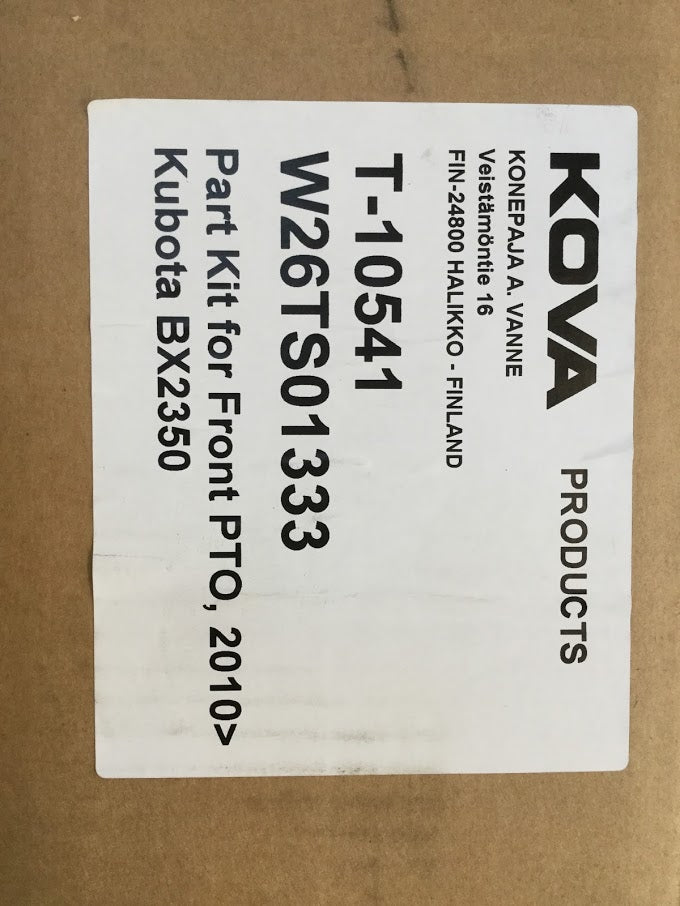 W26TK-01000  Kubota BX2350 Front PTO Assy Kit