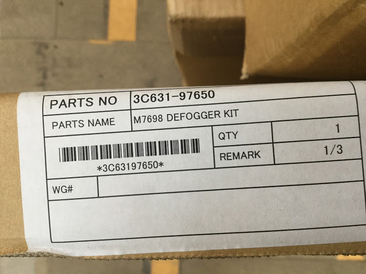 Kubota  Rear Window Glass 3C591-70550 / 3C631-97650  Kubota M6060 / M7060 Tractor Heated Rear Window Kit