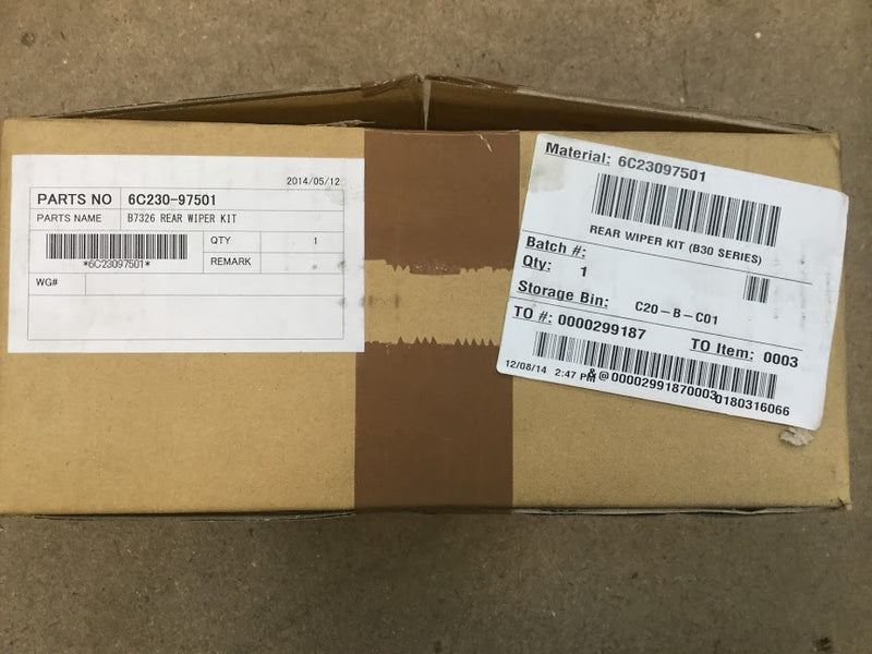 Kubota B30 Tractor Series Rear Wiper Kit 6C230-97501