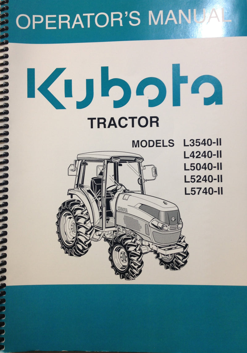 Kubota Operators Manual - B1830 B2230 B2530 B3030