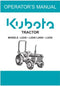 Kubota Operators Manual - L2250, L2550, L2850, L3250 Tractor