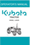 Kubota Operators Manual - L2850R Tractor