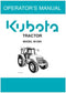 Kubota Operators Manual - M128X Tractor