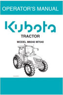 Kubota Operators Manual - M6040, M7040, Cab Tractor