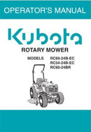 Kubota Operators Manual - RCK54-24B, RCK60-24, RCK54-27B, RCK60-27B Mower