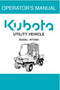 Kubota Operators Manual - RTV900 Homologated 2006