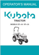 Kubota Operators Manual - Sta30, Sta35 Tractor