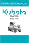 Kubota Operators Manual - T1760 Ride On Mower
