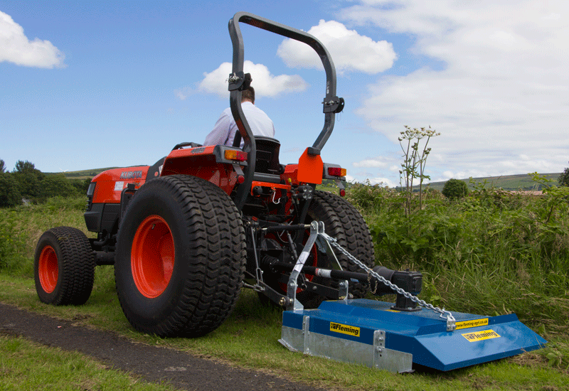 Fleming Compact Tractor Grass Toppers / Paddock Toppers 3ft, 4ft, 5ft and 6ft.