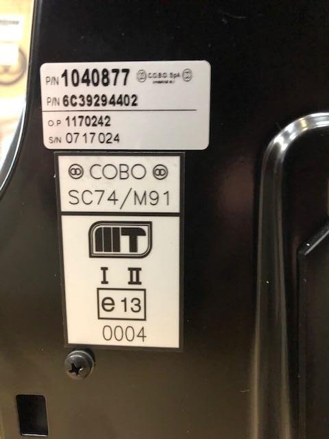 6C392-94402 COBO Seat SC74/M91 Tractor Seat  ( PVC Cover )