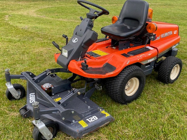 Kubota F1900 4WD mower fitted with Lewis 48 inch rear discharge mowing deck