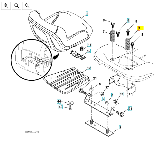 Husqvarna 532124181 / 587613301 Compression Spring to fit Mowers YTH22K42, TS138 and more