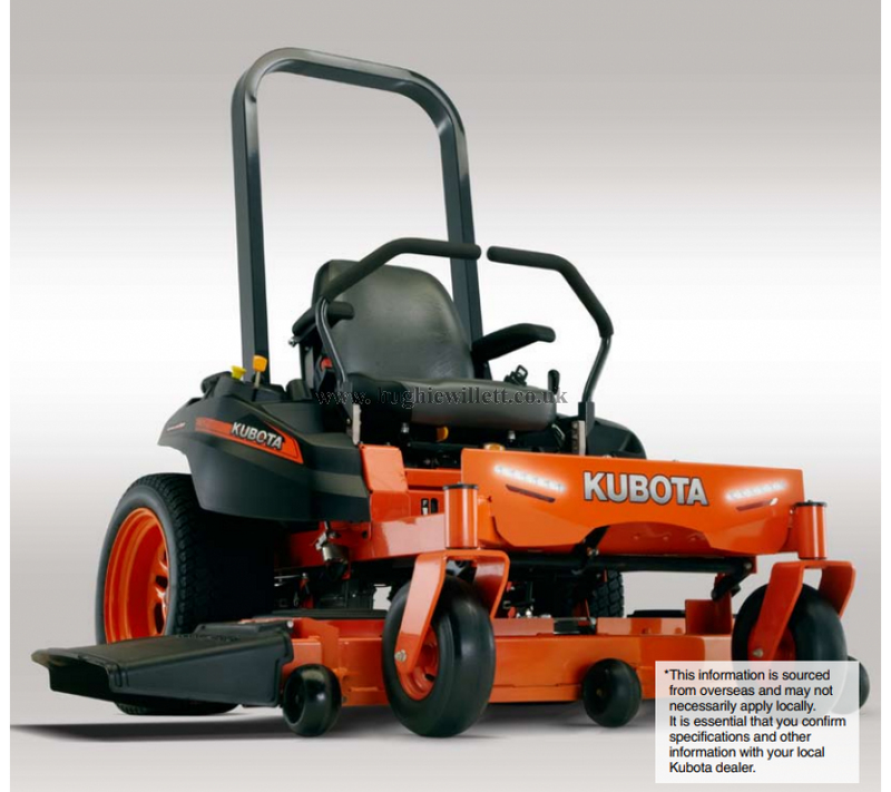 New Kubota Z1421 Zero Turn Mower With 42 Deck Kubota Z122R